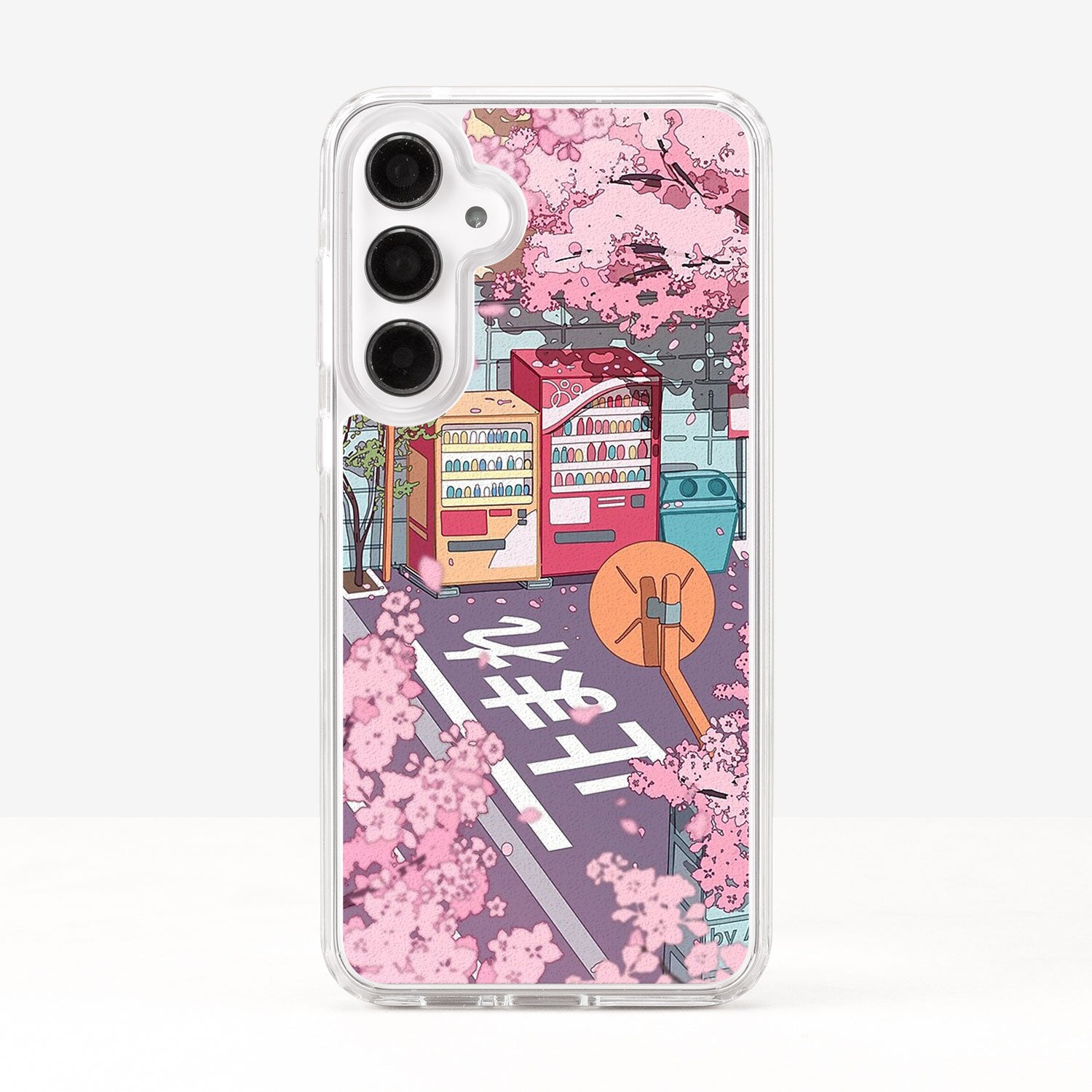 Japanese Landscape Sakura Vending Machine Phone Case