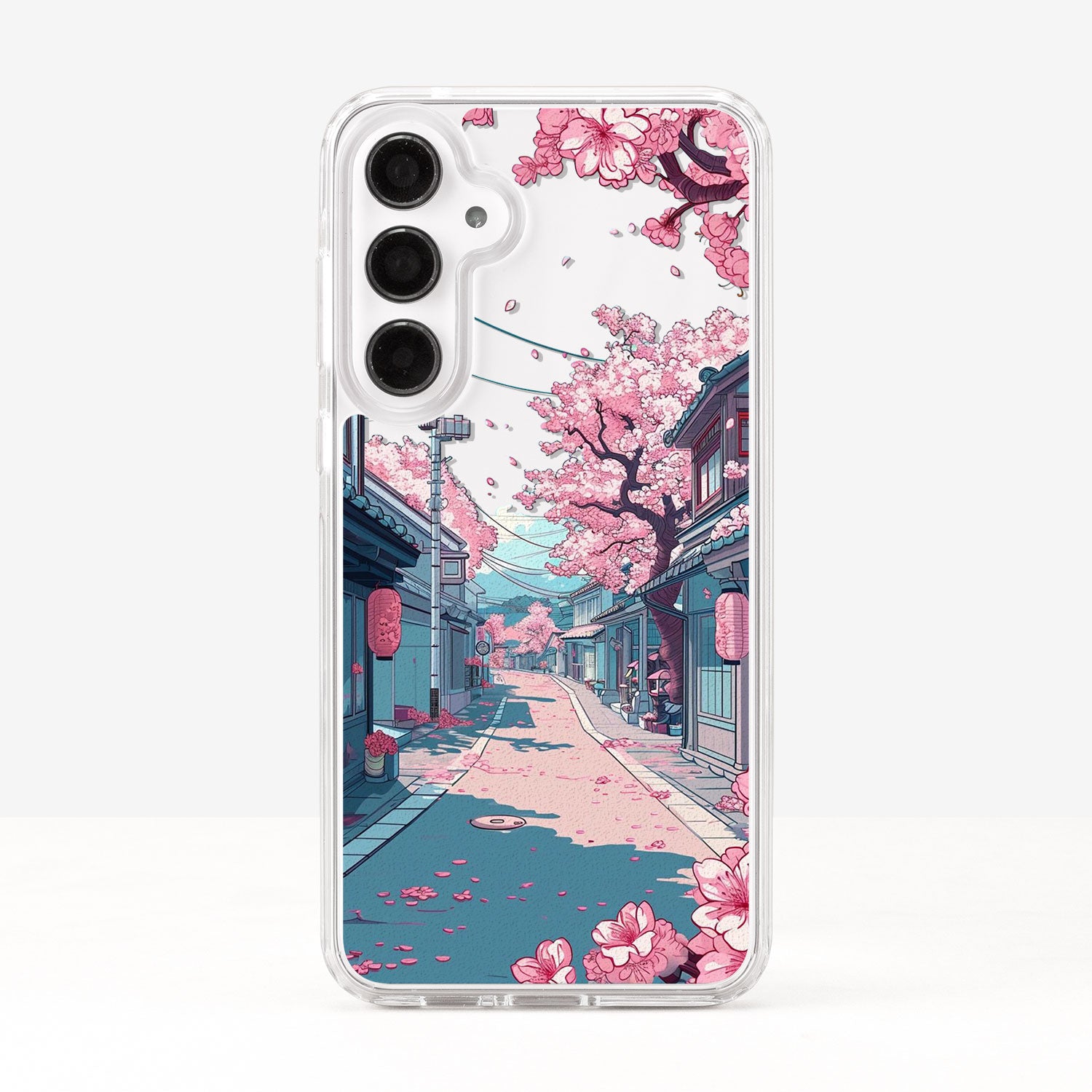 Japanese Scenery Cherry Blossom Street Phone Case