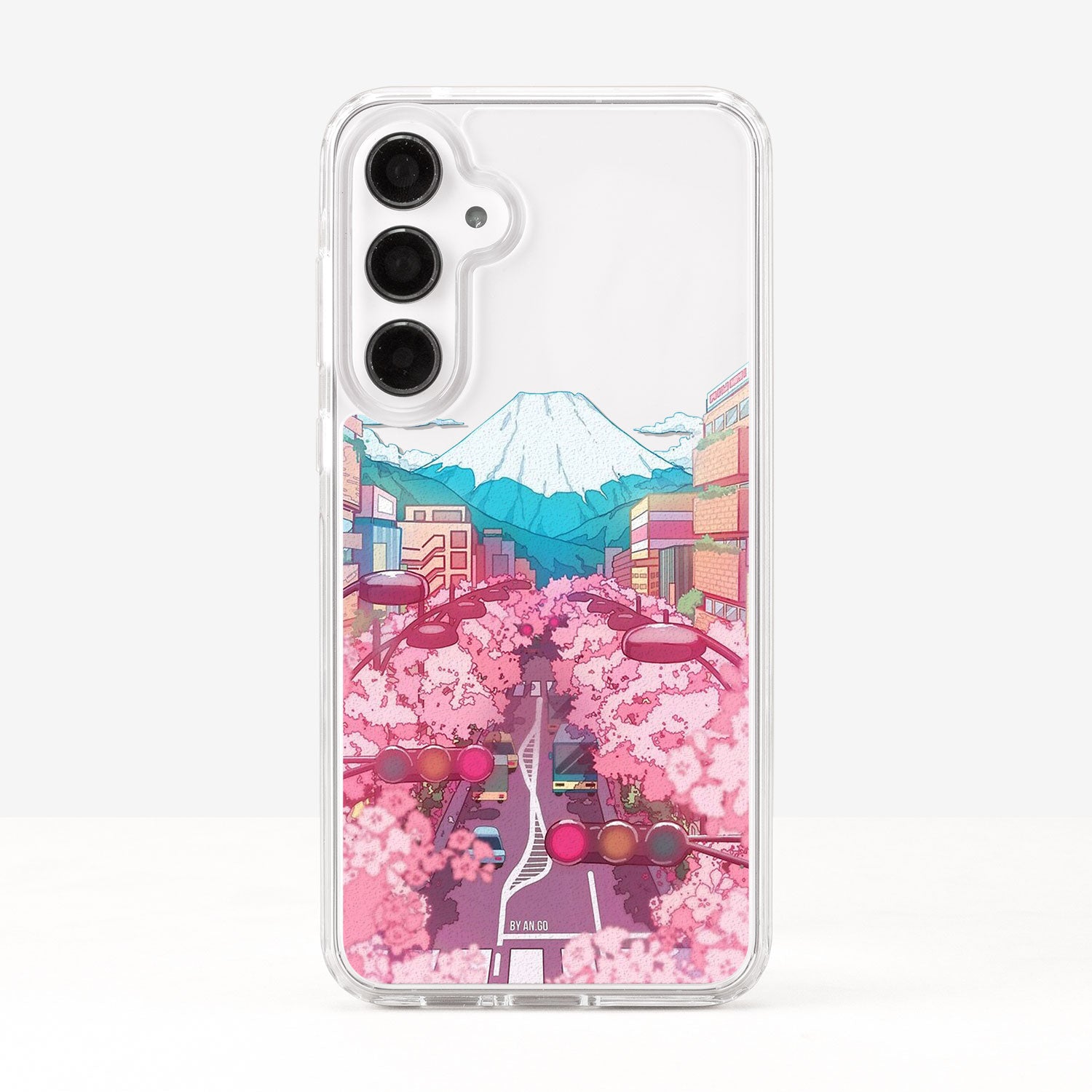 Japanese Landscape Sakura Mount Fuji Phone Case