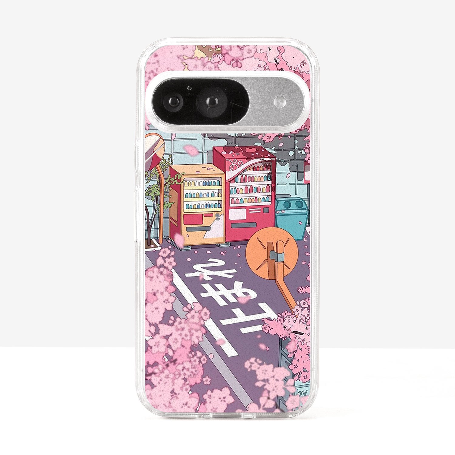 Japanese Landscape Sakura Vending Machine Phone Case