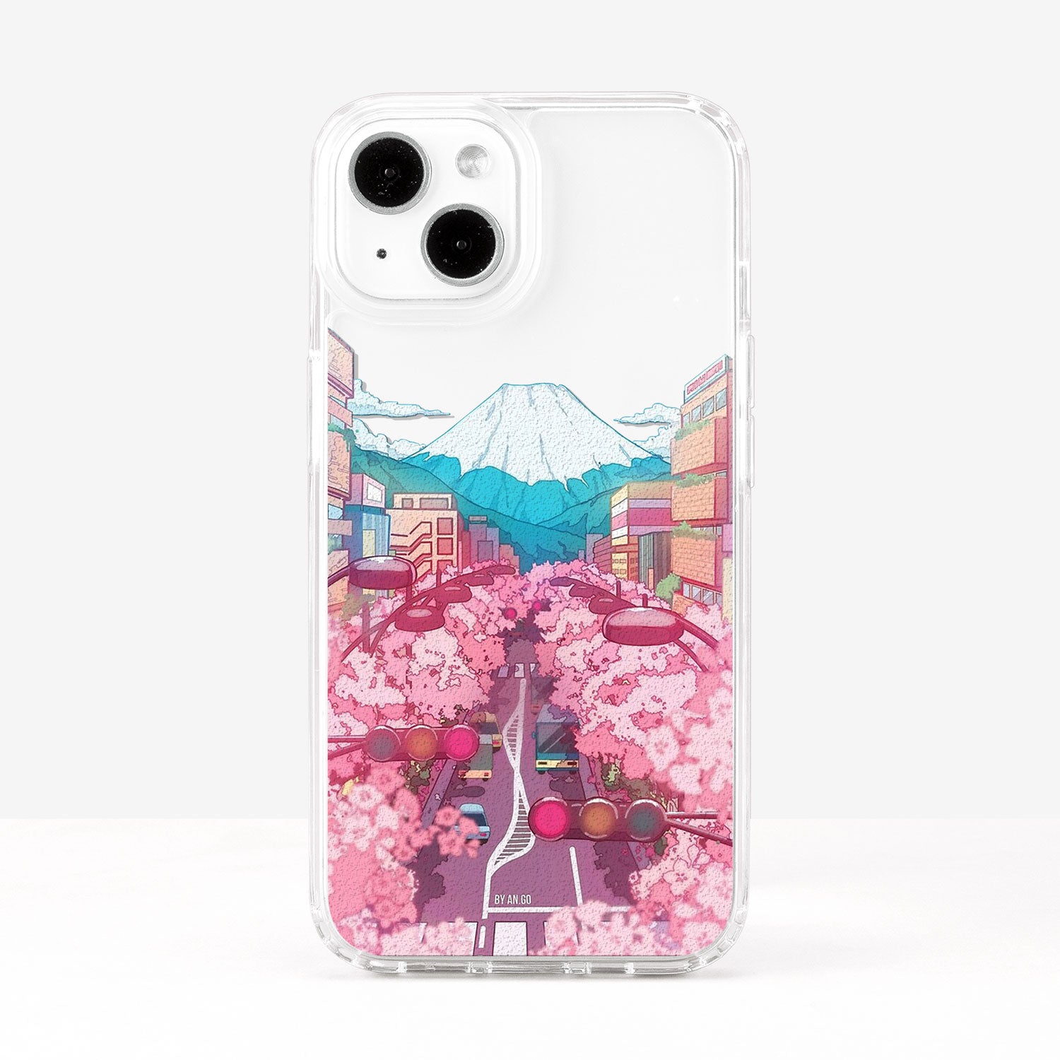 Japanese Landscape Sakura Mount Fuji Phone Case