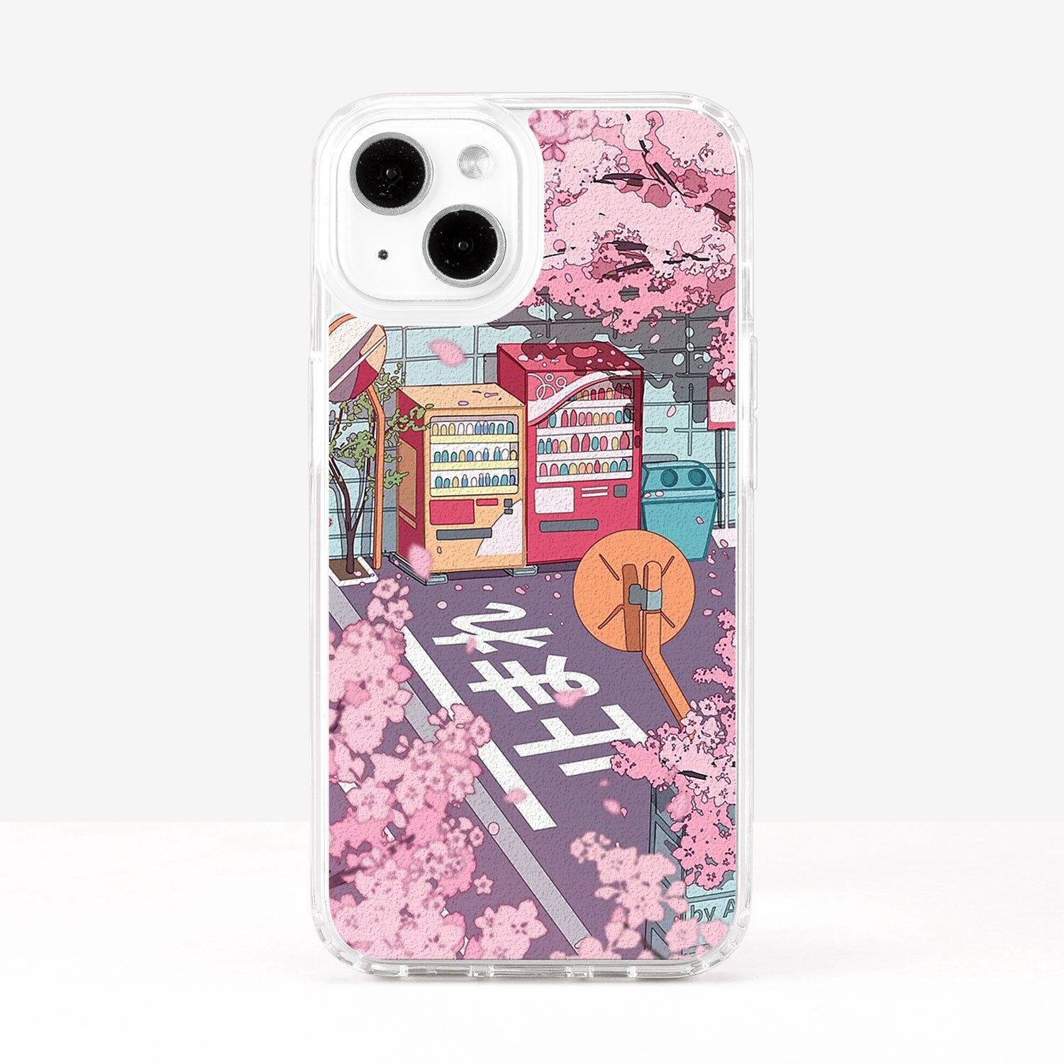 Japanese Landscape Sakura Vending Machine Phone Case