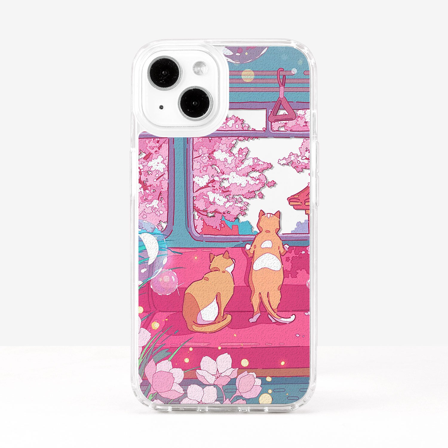 Cute Cats In The Train Phone Case