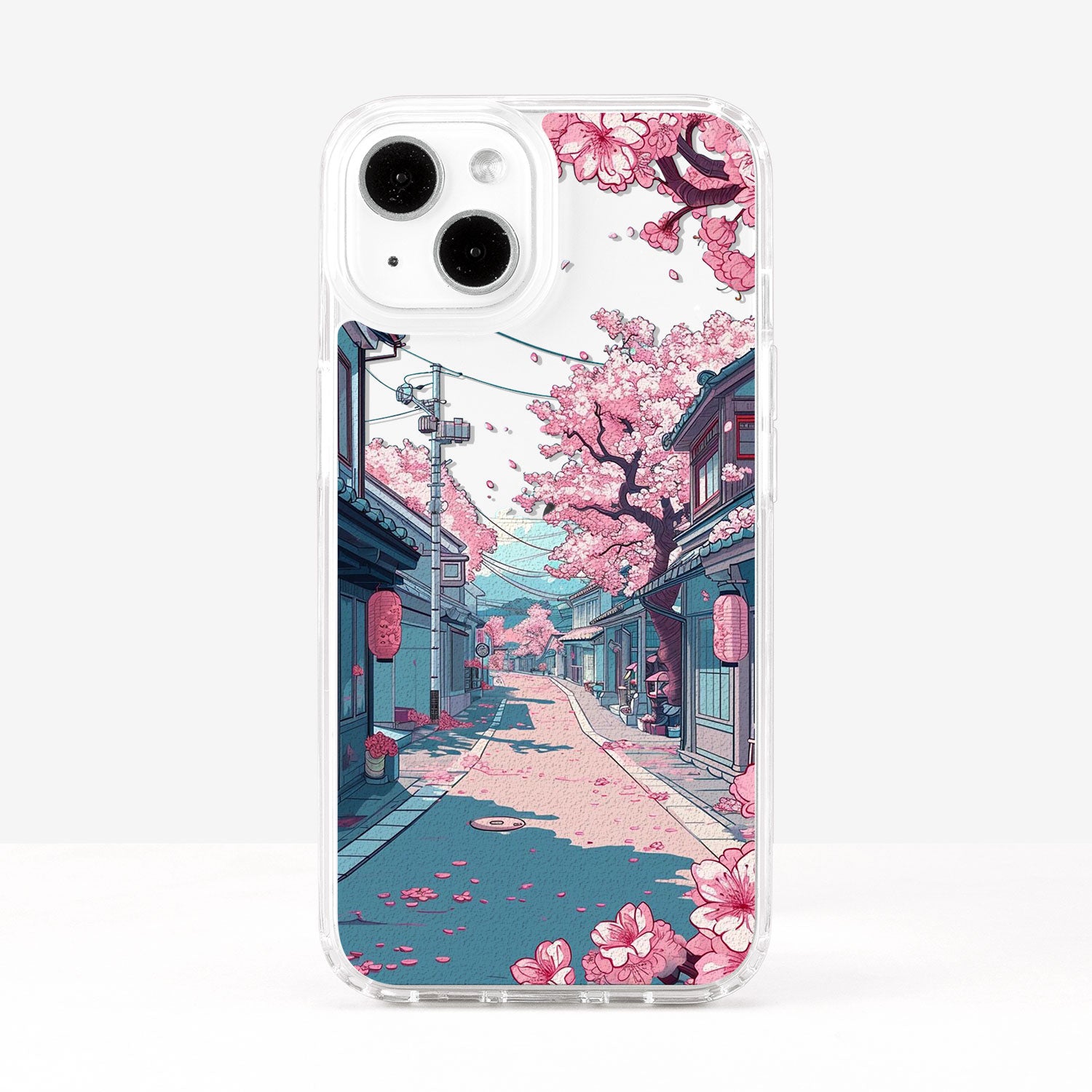 Japanese Scenery Cherry Blossom Street Phone Case