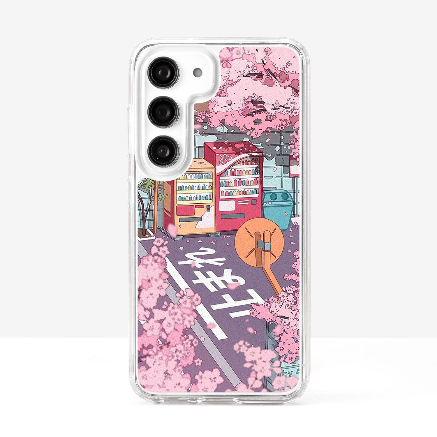 Japanese Landscape Sakura Vending Machine Phone Case